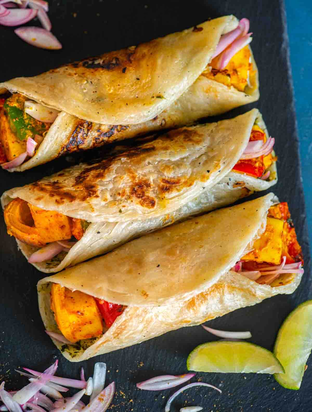 Paneer Roti Roll (Wheat)